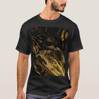 Gilded Elegance: Marblings großartige Magie T-Shirt