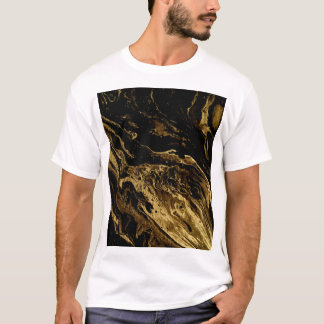 Gilded Elegance: Marblings großartige Magie T-Shirt