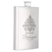 Gilded Elegance Mit Monogramm Classic Flask Flachmann (Rechts)