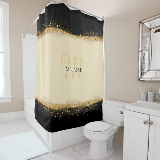 Gilded Elegance Personalisiert Duschvorhang (Beispiel)