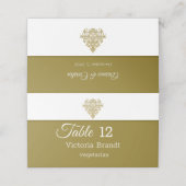 Gilded Elegance Platzkarte (Außenseite Aufgefaltet)