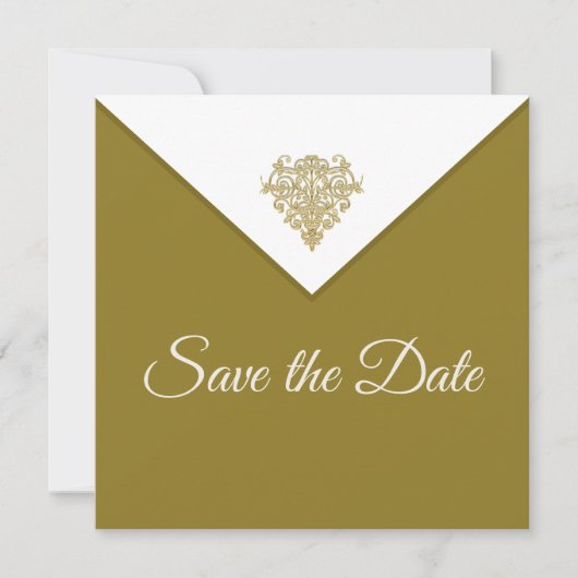 Gilded Elegance Save the Date (Vorderseite)