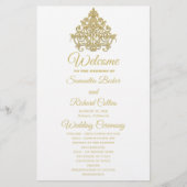 Gilded Elegance Wedding Program (Vorderseite)