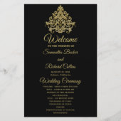 Gilded Elegance Wedding Program (Vorderseite)