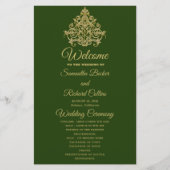 Gilded Elegance Wedding Program (Vorderseite)