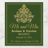 Gilded Elegance Weinetikett (Einzelnes Label)