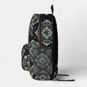Gilded Emerald Mandala Bedruckter Rucksack (Rechts)