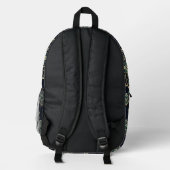 Gilded Emerald Mandala Bedruckter Rucksack (Rückseite)