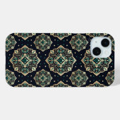 Gilded Emerald Mandala Case-Mate iPhone Hülle (Rückseite (Horizontal))