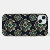 Gilded Emerald Mandala iPhone Hülle (Rückseite (Horizontal))