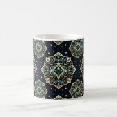 Gilded Emerald Mandala Kaffeetasse (Mittel)
