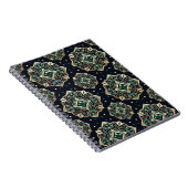 Gilded Emerald Mandala Notizblock (Rechte Seite)