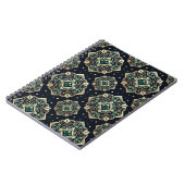 Gilded Emerald Mandala Notizblock (Linke Seite)