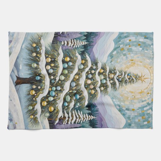 Gilded Evergreen Geschirrtuch (Horizontal)