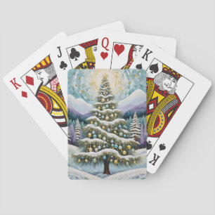 Gilded Evergreen Spielkarten