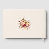 Gilded Fall Terracotta Floral Gästebuch (Rückseite)