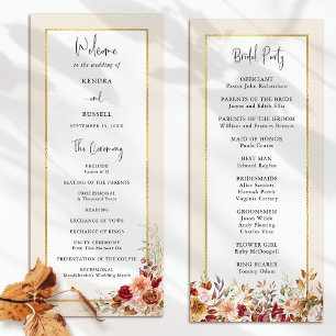 Gilded Fall Terracotta Floral Programm