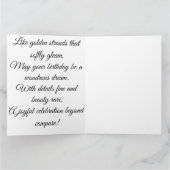 Gilded Fibonacci Tree Art Card Karte (Innenseite)