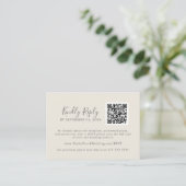 Gilded Floral Coordinate | Cream Grau QR Code UAWG Begleitkarte (Stehend Vorderseite)