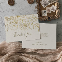 Gilded Floral | Creme und Gold Vielen Dank