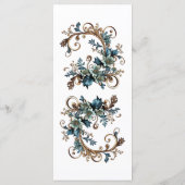 Gilded Floral Elegance Menükarte (Rückseite)