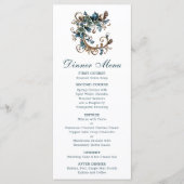 Gilded Floral Elegance Menükarte (Vorderseite)
