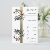 Gilded Floral Elegance UAWG Einladung (Stehend Vorderseite)