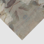 Gilded Floral Impressionism Monogram Decoupage Art Seidenpapier (Ausschnitt)