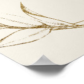 Gilded Floral | Kurs für Hochzeiten mit Creme und Poster (Ecke)