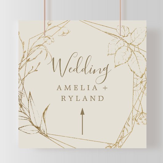 Gilded Floral | Kurs für Hochzeiten mit Creme und Poster