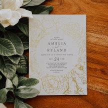 Gilded Floral | Lässige Hochzeit mit Goldfolie