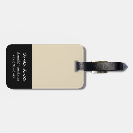 Gilded Foliage Gepäckanhänger (Rückseite horizontal)