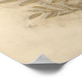 Gilded Foliage Poster (Ecke)