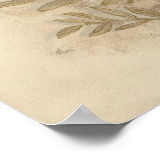 Gilded Foliage Poster (Ecke)