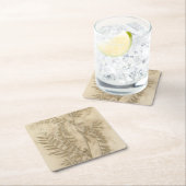 Gilded Foliage Rechteckiger Pappuntersetzer (Vor Ort)