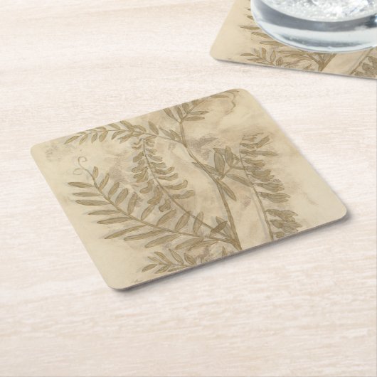 Gilded Foliage Rechteckiger Pappuntersetzer (angewinkelt)