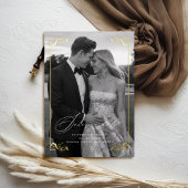 Gilded Formal Frame Foto Wedding Save the Date Folieneinladung