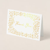 Gilded Garden Brautparty Vielen Dank Folienkarte (Vorderseite)