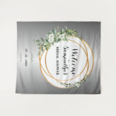 Gilded Garden: Ein glänzendes und goldenes Bridalb Wandteppich (Vorderseite (Horizontal))