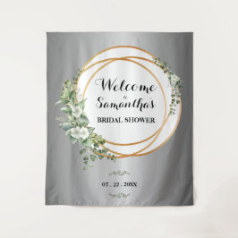 Gilded Garden: Ein glänzendes und goldenes Bridalb Wandteppich