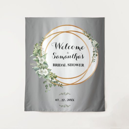 Gilded Garden: Ein glänzendes und goldenes Bridalb Wandteppich (Vorderseite)