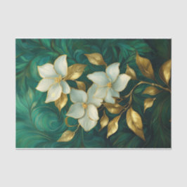 Gilded Gardenia Elegance, formelle Blume Seidenpapier