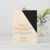 Gilded Geometry Luxe Ivory & Gold Marble Wedding Einladung (Stehend Vorderseite)