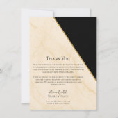 Gilded Geometry Luxe Ivory & Gold Marble Wedding Einladung (Vorderseite)