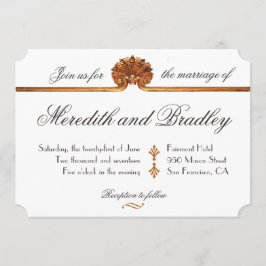 Gilded Glamour Wedding | Art Deco Gold Einladung