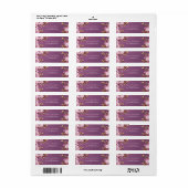 Gilded Gold Leaf Pink Cherry Blossom Purple (Vorne)