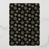 Gilded Gold Tree Corporate Holiday Card Folieneinladung (Rückseite)