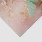 Gilded Gorgeous Luna Moth on Dusty Pink, Formale Seidenpapier (Ausschnitt)