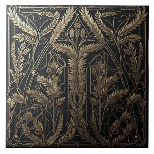 Gilded Grain Harvest Fliese (Vorderseite)