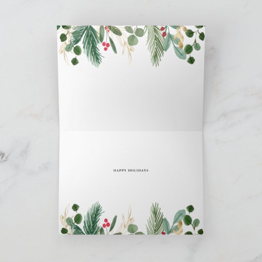 Gilded Greenery Black | Weihnachten (Innenseite)